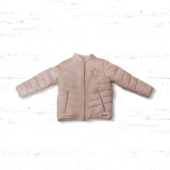 HUDSON Toddler Girls Pink Puffer Coat Full Zip W/Pockets - Size 3T - Picture 2 of 7